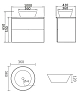 Тумба под раковину Orange Otto Ot-100TuMDF+B08-360W белый