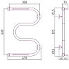 Полотенцесушитель водяной Сунержа М-образный 00-4008-6040 хром