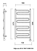 Полотенцесушитель электрический Domoterm Офелия Офелия П12 500*1000 EL хром