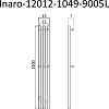 Полотенцесушитель электрический Маргроид Inaro 120x12 Inaro-12012-1049-9005L левый, черный матовый