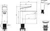 Смеситель для раковины 97 с донным клапаном AQUATEK AQ1011CR ВЕГА