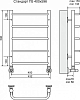 Полотенцесушитель водяной Terminus Стандарт П5 400x596 4670030725288