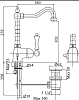 Смеситель для раковины Cezares Margot MARGOT-LSM2-01-Bi хром, белый