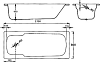 Стальная ванна BLB Atlantica 170x80 B70J handles с отверстиями для ручек