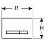 Кнопка смыва Geberit Sigma 50 115.788.JV.2 под бетон