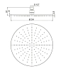 Душ верхний Paini 50PZ759TT25 черный