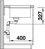 Кухонная мойка Blanco Subline 400-U 523428 шампань