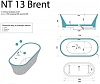 Акриловая ванна NTBagno NT13 Brent белый, серый