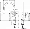 Смеситель для кухни Hansgrohe Talis M54 72843670, чёрный матовый