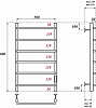 Полотенцесушитель электрический Point PN08858 П6 500x800 диммер справа, хром