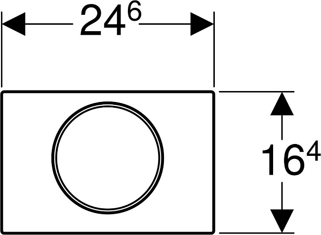 Кнопка смыва Geberit Sigma 10 115.758.14.5, черный
