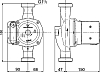 Циркуляционный насос Grundfos UPS 25-100 180