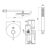 Душевая система Gattoni Circle two 9190/PDNO (аналог 9090/PDNO) черный