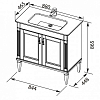 Раковина Sanovit Sharp 90 14090-KL белый