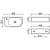 Раковина подвесная Ceramica Nova Element CN6066R белый