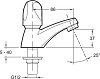 Смеситель для раковины Jacob Delafon Galeo CD E72922-CP