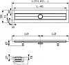 Дренажный канал TECEdrainline прямой с гидроизоляцией 70 см Seal System 600700