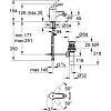 Смеситель для биде Grohe BauCurve 23166000