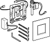 ИК-привод для писсуара Geberit Type 30 116.027.KN.1, матовый хром