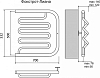 Полотенцесушитель водяной Terminus Фокстрот-Лиана 500x700