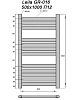 Полотенцесушитель электрический Grois Leila Лейла П12 50/100 GR-016 черн мат черный