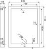 Душевой поддон Bas Олимпик 110x80 см ПН00028