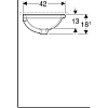 Раковина 48 см Geberit VariForm 500.750.01.2, белый