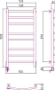 Полотенцесушитель электрический Сунержа Галант 100x50 L