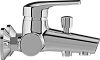 Смеситель для ванны с душем STWORKI Скаген SK-06cr