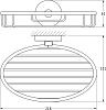 Полка Ellux Elegance ELE 013 22 см