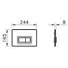 Инсталляция для унитазов Vitra с клавишей смыва хром, 800-2013