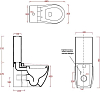 Унитаз-компакт ArtCeram Blend BLV003 с бачком BLC001