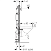 Комплект Geberit Duofix Платтенбау 458.125.21.1 UP100 с подвесным унитазом Geberit Renova Plan Rimfree 500.378.01.1 с сиденьем микролифт 500.691.01.1