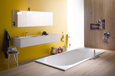 Стальная ванна Bette Comodo 170x75 1250-000 PLUS белый