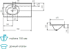 Раковина Aquaton Отель 100 1A70073NOT01L