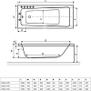 Акриловая ванна Excellent Ava 150х70 WAEX.AVA15WH