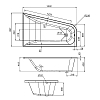 Акриловая ванна Am.Pm Spirit R 160х100 W72A-160R100W-A2 правая