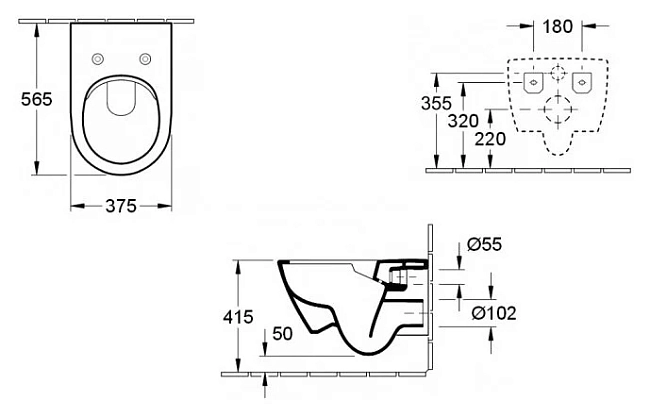 Инсталляция Geberit с безободковым унитазом Villeroy&Boch Subway 2.0 5614R201, сиденье микролифт, комплект 357238