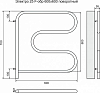 Полотенцесушитель электрический Terminus F-образный 600x600 4620768883897 поворотный