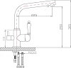 Смеситель Zorg Sanitary ZR 313 YF-50 BR для кухонной мойки