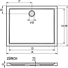 Душевой поддон Riho Zurich 248 80x80 D001006005 белый