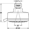 Верхний душ Grohe New Tempesta Cosmopolitan 100 27591000