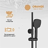 Душевая система Orange Thermo c термостатом, черный матовый, T02S4-912b