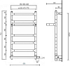 Полотенцесушитель электрический Margaroli Sereno 587/6 BOX 5874706CRNB, хром