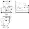 Подвесное биде Geberit Acanto 500.601.01.2, белый