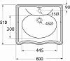 Раковина Azzurra Jubilaeum 60 JUB200/60M bi*1, белый