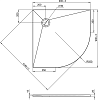 Душевой поддон Jacob Delafon Tolbiac 90x90 E6D329RU-NGM, черный матовый