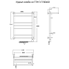 Полотенцесушитель электрический Тругор Идеал Комби серия 3 Идеал/комби3/элТЭН8060П хром