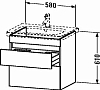 Тумба под раковину 58 см Duravit Durastyle DS648005353 тёмный каштан