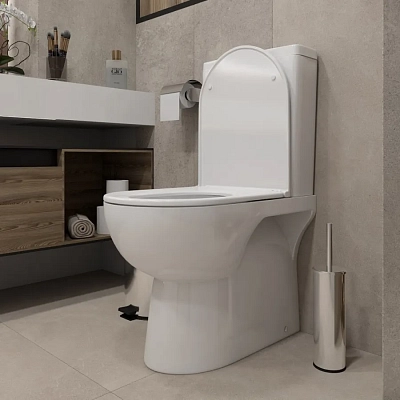Унитаз-компакт Teymi Aina T40205 белый глянец, с сиденьем микролифт
